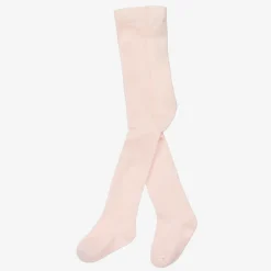 Girls Pink Cotton Tights