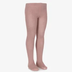 Girls Pink Cotton Tights