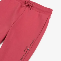 Girls Pink Cotton Tracksuit