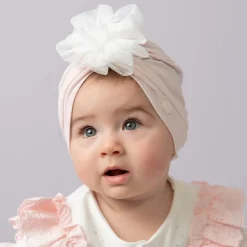 Girls Pink Cotton Turban