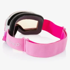 Girls Pink Diamanté Ski Goggles