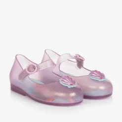 Girls Pink Disney Jelly Shoes