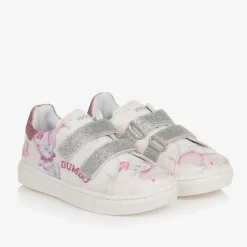 Girls Pink Disney Velcro Trainers