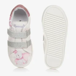 Girls Pink Disney Velcro Trainers