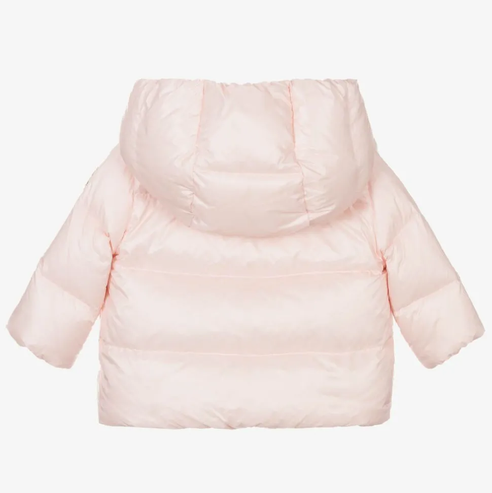 Girls Pink Down Padded Natas Jacket