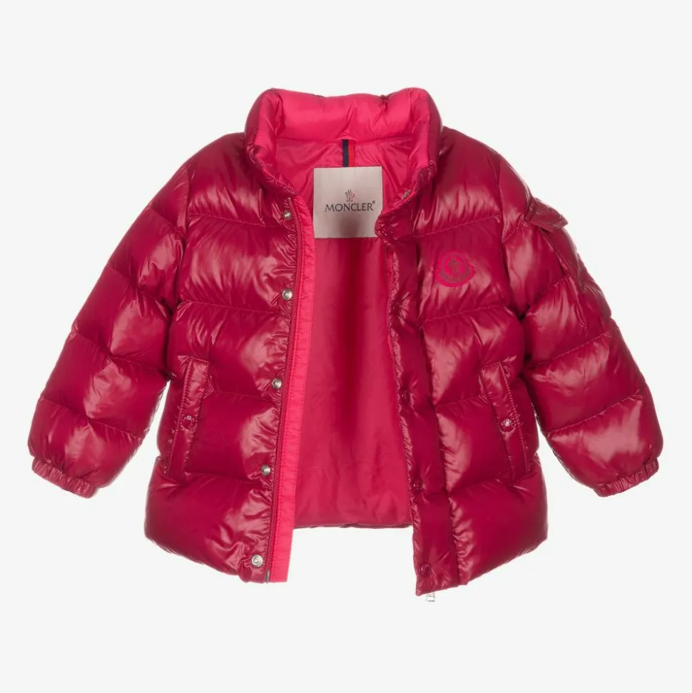 Girls Pink Down Puffer Jacket