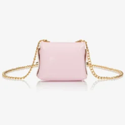 Girls Pink Faux Leather Mini Bag (8cm)