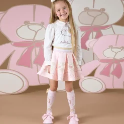 Girls Pink Faux Leather Patent Shoes