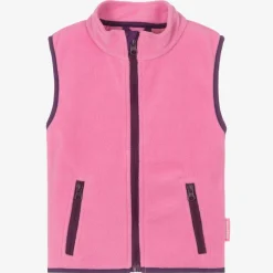 Girls Pink Fleece Gilet