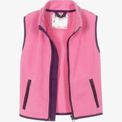 Girls Pink Fleece Gilet