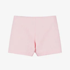 Girls Pink Floral Jacquard Skort