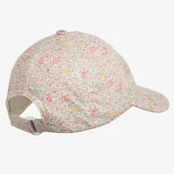 Girls Pink Floral Liberty Print Cap