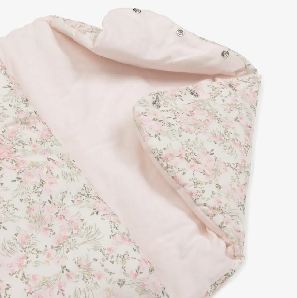 Girls Pink Floral Needlecord Nest (81cm)