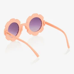 Girls Pink Floral Pearl Sunglasses
