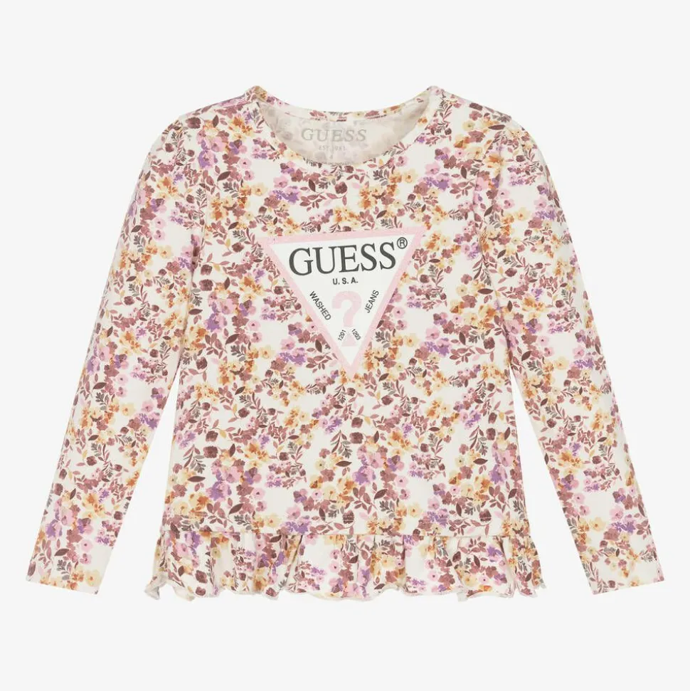 Girls Pink Floral Top