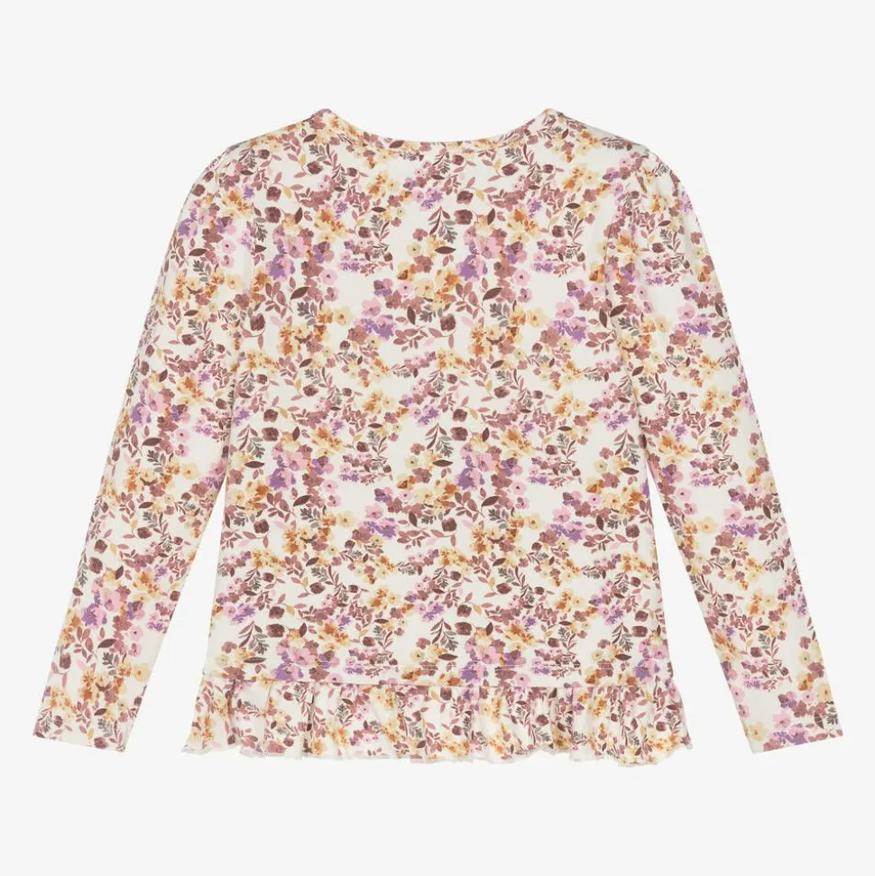 Girls Pink Floral Top