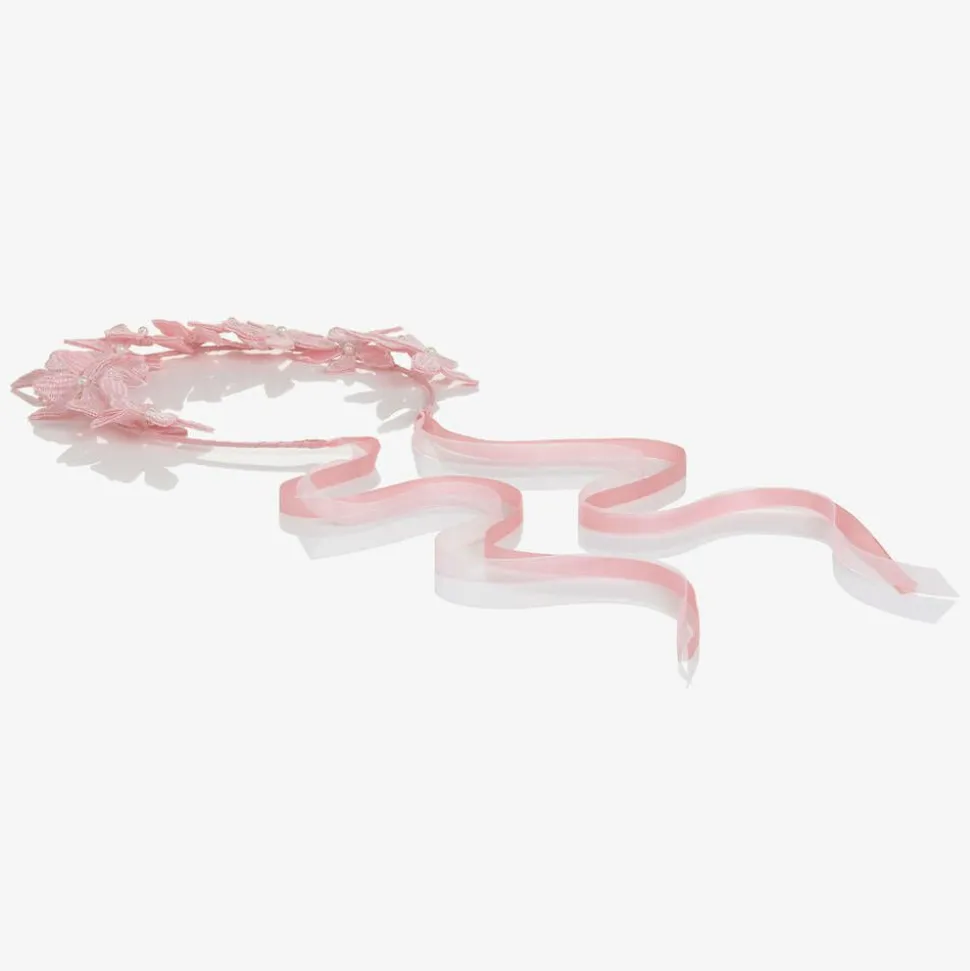 Girls Pink Flower Garland