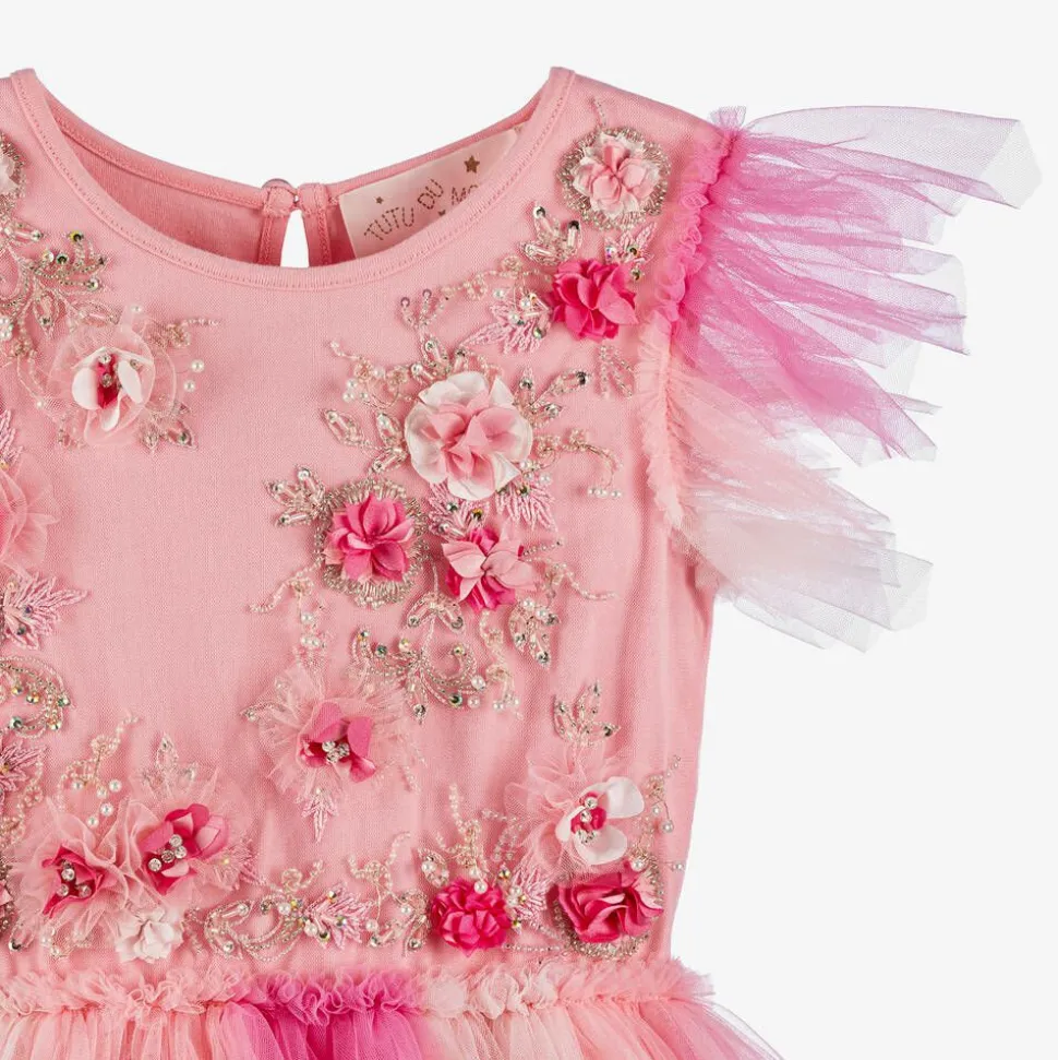 Girls Pink Forest Fairy Tutu Dress