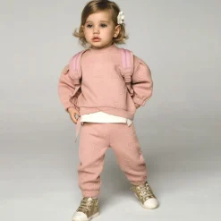 Girls Pink Hearts Tracksuit