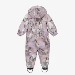 Girls Pink Horse Snowsuit