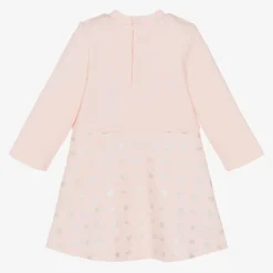 Girls Pink Jersey Monogram Dress