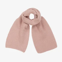 Girls Pink Knitted Scarf (120cm)