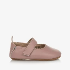 Girls Pink Leather First Walker Shoes