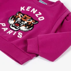Girls Pink Lucky Tiger Sweatshirt