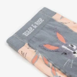 Girls Pink Mollie Rose The Bunny Leggings