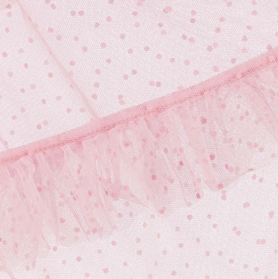 Girls Pink Ombré Tulle Cape