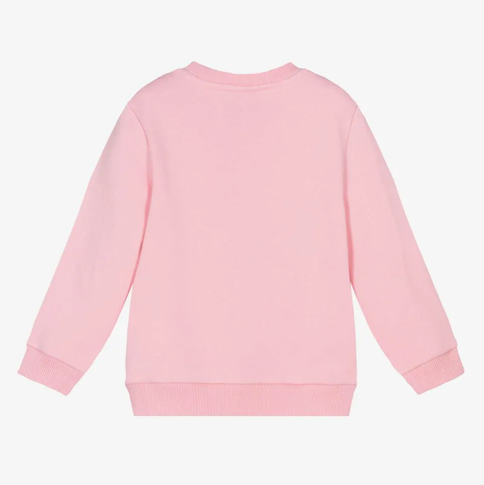 Girls Pink Organic Cotton Sweatshirt