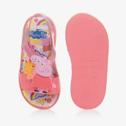 Girls Pink Peppa Pig Jelly Sandals