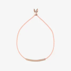 Girls Pink Personalised Bracelet (28cm)