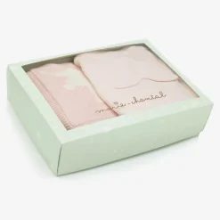 Girls Pink Pima Cotton Babysuit Set