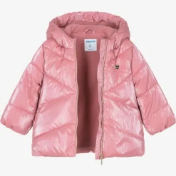 Girls Pink Puffer Coat