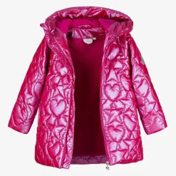 Girls Pink Quilted Coat