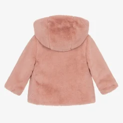 Girls Pink Reversible Coat