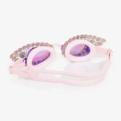 Girls Pink Rhinestone Splash Goggles