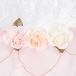 Girls Pink Rose Fairy Costume