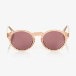 Girls Pink Round Sunglasses