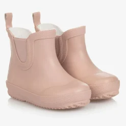 Girls Pink Short Rain Boots