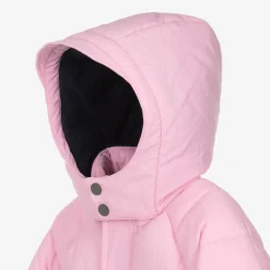 Girls Pink Showerproof Puffer Coat