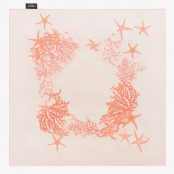 Girls Pink Silk Barocco Sea Kids Foulard