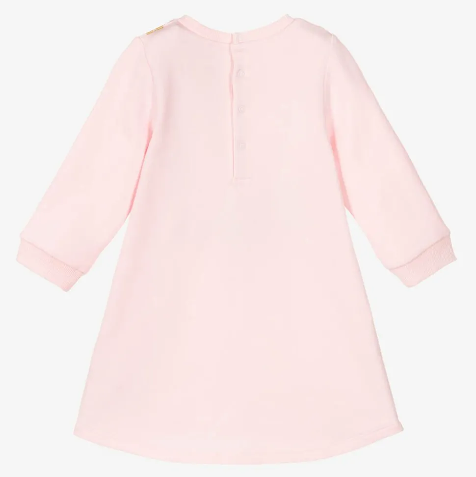 Girls Pink Snapshot Bag Cotton Dress