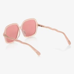 Girls Pink Square Sunglasses