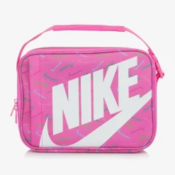 Girls Pink Swoosh Logo Lunch Bag