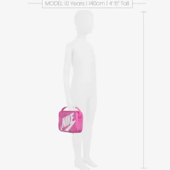 Girls Pink Swoosh Logo Lunch Bag
