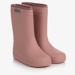 Girls Pink Thermal Rain Boots