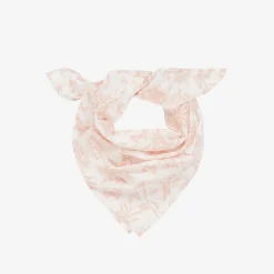 Girls Pink Toile de Jouy Print Scarf (65cm)