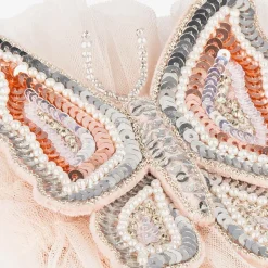 Girls Pink Tulle Butterfly Bracelet